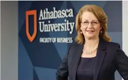  ??  ?? Dr. Deborah Hurst, dean of Athabasca University’s Faculty of Business. Contribute­d