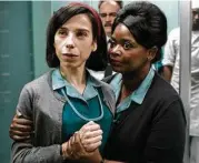  ?? Fox Searchligh­t Pictures ?? Sally Hawkins, left, and Octavia Spencer star in “The Shape of Water.” Hawkins was nominated for a Golden Globe for best actress in a motion picture drama for her role in the film.