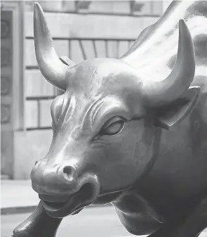  ??  ?? A nine-year bull market is old, old, old, by historical standards. AP