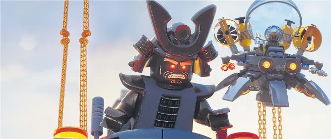  ??  ?? DETACHED: Justin Theroux voices Garmadon in ‘The Lego Ninjago Movie’.