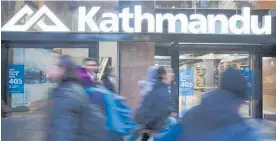  ?? Photo / Nick Reed ?? Kathmandu was the most heavily traded stock, gaining 1.3 per cent to $2.28.