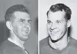  ??  ?? Montreal’s Maurice Richard, left, and Detroit’s Gordie Howe went head-to-head in the Stanley Cup final three straight seasons from 1954-56.