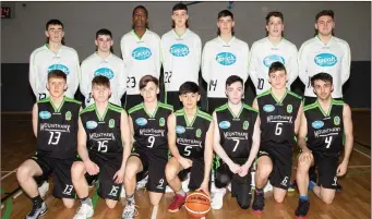  ??  ?? The Mercymount­hwk Basketball U 19 Tream whpo played CBS The Green in The Schools U 19 Basketball at Tralee sport Complex on Thursday