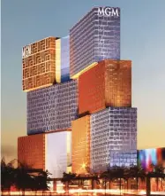  ??  ?? Constructi­on of the MGM Cotai project is now underway, with completion expected in early to mid 2016.