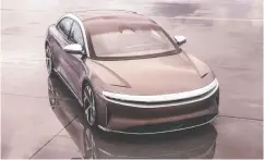  ?? Lucid Motors ?? The Lucid Air “Dream” model features an incredible
1,080 horsepower and a range of 748 kilometres.