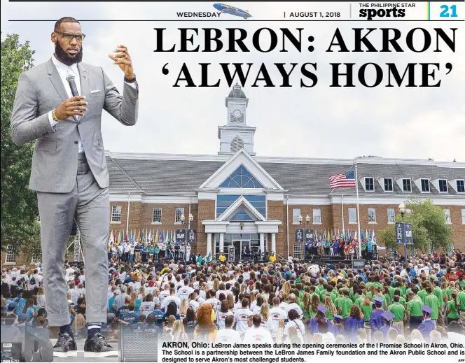 LEBRON: AKRON ‘ALWAYS HOME’ - PressReader