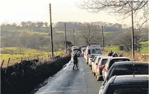  ?? Picture by Dom Farley ?? ●● Congestion near Macclesfie­ld Forest