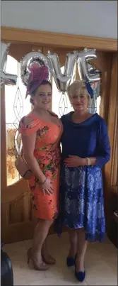  ??  ?? Brenda McArdle with her mum who moved from Monaghan to Sligo to help care for her newborn and toddler during her cancer treatment.