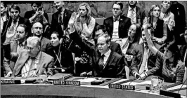  ?? KENA BETANCUR/GETTY-AFP ?? U.S. envoy Nikki Haley, right, said the U.N. vote was a reflection of “internatio­nal outrage.”