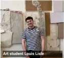  ??  ?? Art student Louis Lisle