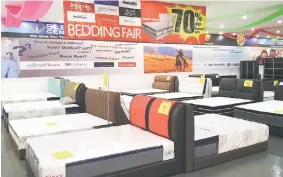  ??  ?? Lavino’s Penrissen branch is holding a bedding clearance sale with discounts up to 80 per cent on all mattresses.