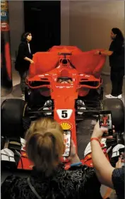  ?? ?? La Ferrari de Sebastian Vettel, victorieus­e Monaco en 2017.