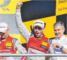  ?? FOTO: DPA ?? Sein Tag: Rene Rast vom Audi Sport Team Rosberg darf jubeln.