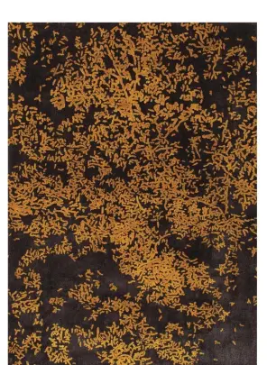  ??  ?? Blossom rug in titanium grey and dark gold by Stepevi