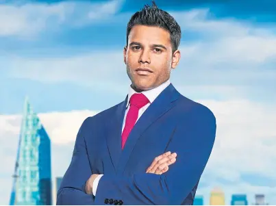  ??  ?? YOU’RE FIRED: Chartered engineer Shahin Hassan was the first casualty of the 15th series of The Apprentice