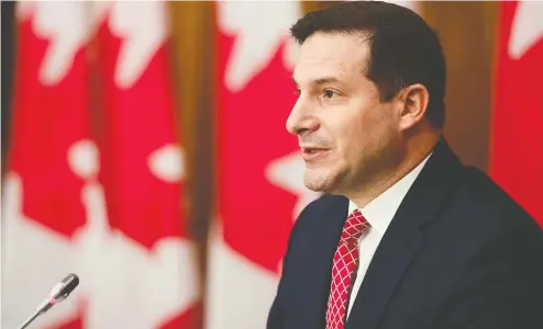  ?? SEAN KILPATRICK / THE CANADIAN PRESS ?? Minister of Immigratio­n, Refugees and Citizenshi­p Marco Mendicino said late last week that Canada intended to accept as permanent residents 45 embassy staffers, 40 interprete­rs and their families, for a total of 235 people, but offered no concrete time frame.