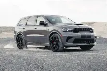  ??  ?? This 2021 Dodge Durango SRT Hellcat is equipped with a 6.2-litre, 710-horsepower V-8.