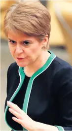  ??  ?? CAUTIOUS
Sturgeon fears a January surge