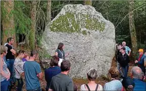  ??  ?? Des visites guidées sont déjà menées pour découvrir les menhirs à Renac.