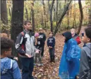  ?? PHOTO SUBMITTED BY POTTSTOWN SCHOOL DISTRICT ?? Pottstown Middle School sixth graders learn about the interactio­n of the forest and the Chesapeake Bay during a week-long visit to the NorthBay preserve.