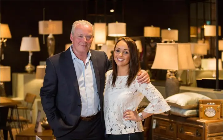  ??  ?? Tony and Lisa Collins in their Red Earth store in Sandyford. Photo: Mark Condren