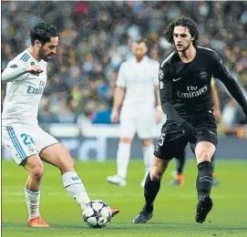  ?? FOTO: GYI ?? No quitan la tarjeta a Adrien Rabiot La vio en Madrid pese a no tocar a Modric