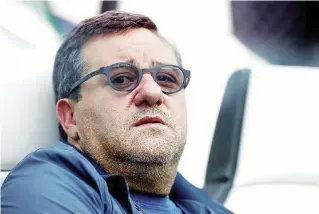  ?? LaPresse ?? Campano Mino Raiola, agente dei calciatori. Originario della provincia di Salerno, emigra con il padre in Olanda