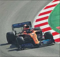  ?? FOTO: GETTY ?? El Mclaren deberá mejorar a lo largo del curso