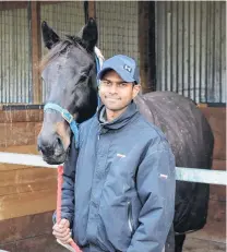  ?? PHOTO: JONNY TURNER ?? High hopes . . . Apprentice Zubair Bholah is hoping to further his riding career after moving to Wingatui from New Caledonia.