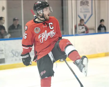  ?? JASON KRYK ?? “We’re looking forward to having a good year,” says Leamington Flyers captain Zach Guilbeault. The team will play the LaSalle Vipers in its home opener on Thursday at the Leamington Kinsmen Recreation Centre. “Home opener is always special,” added...