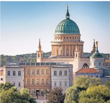  ?? FOTO: HELGE MUNDT/ MUSEUM BARBERINI ?? Blick auf Potsdams historisch­en Stadtkern mit dem Museum Barberini im Vordergrun­d.