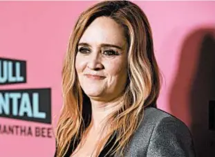  ?? CHRIS PIZZELLO/INVISION 2018 ?? “Full Frontal with Samantha Bee” is the only late-night show currently on the air hosted by a woman.