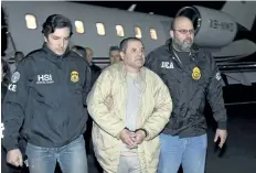  ?? THE ASSOCIATED PRESS FILES ?? U.S. District Judge Brian Cogan told lawyers seeking to represent Joaquin “El Chapo” Guzman, above, they may not get paid if prosecutor­s can prove the money came from Guzman’s drug profits.