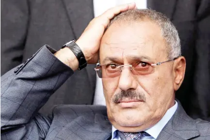  ??  ?? Former Yemeni President Ali Abdullah Saleh