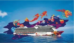  ??  ?? World Dream, the newest addition to the luxury Dream Cruise fleet, is set to be launched in November.