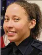  ??  ?? Springdale police Officer Kaia Grant, 33, was killed during a police chase Saturday on Interstate 275.