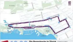  ?? ZÜRICH E-PRIX ?? Die Rennstreck­e in Zürich. Formel-E-Tag am Sonntag live auf 20min.ch