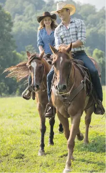  ?? MICHAEL TACKETT/ 20TH CENTURY FOX ?? Britt Robertson and Scott Eastwood play lovers who must overcome obstacles in The Longest Ride.