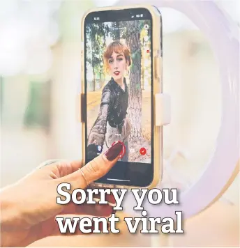  ?? — The Washington Post photos ?? Ives has questioned how TikTok’s opaque rules could undermine it as a place for personal stories and current events.