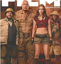  ??  ?? Karen Gillan (third from left) and her “Jumanji: The Next Level” costars on the cover of Total Film magazine