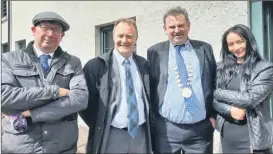  ?? (Pic: Marian Roche) ?? Pictured at Thursday’s reopening of Annes Grove Gardens were: Timothy Foley, Castletown­roche; Liam Ó Culbáird, County OPW; Castletown­roche Councillor Frank Roche, deputising for the Mayor of Cork and Christina Barrett, Ballylande­rs.