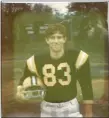  ?? SUBMITTED PHOTO ?? Romano’s president Pete Romano Jr wore No. 83 at Interboro as a tribute to then-Bucs wide receivers coach Vince Papale.