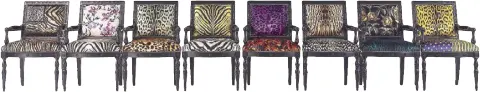  ?? ?? Queen of Cavalli chairs by Fausto Puglisi for Roberto Cavalli (@robertocav­allihomein­teriors)