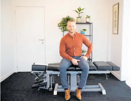  ?? Photos / Supplied ?? Tauranga chiropract­or Dr Phillip Bailey is charging patients a koha rather than set fees.