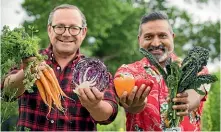 ??  ?? Mike Van de Elzen and Ganesh Raj are back for another season of Eat Well for Less.