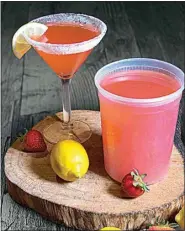  ?? COURTESY OF BLACK ANGUS STEAKHOUSE ?? This month Black Angus Steakhouse will donate $1 from every purchase of its signature strawberry lemon drop cocktail to the National Breast Cancer Foundation.