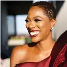  ??  ?? ‘Nuff said’ ... Yvonne Orji posted a picture of herself on Instagram after having the black power fist shaved into her hair for the Emmys. Photograph: Instagram/yvonneorji/ wendellwph­oto