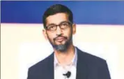  ?? MINT/FILE ?? Sundar Pichai, CEO, Google