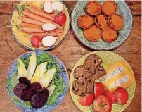  ?? [PHOTO PROVIDED
BY BARBARA
DAMROSCH] ?? For years, the author and her husband have been preparing small plates of fresh vegetables for dinner. The simple, light meals come almost entirely from their garden and involve little or no cooking.