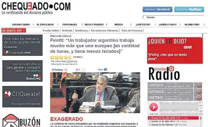  ??  ?? Exagerado. El diputado K Roberto Feletti quedó en evidencia cuando dio datos incorrecto­s del sector laboral.